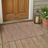 2' X 3' Black Brown And Gray Handmade Indoor Outdoor Area Rug