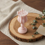 5" Pink Lavender And Sage Scented Dimensional Flower Candle
