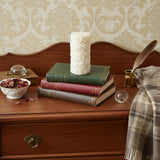 2" Ivory Lavender And Sage Scented Candle Cylinder Pillar