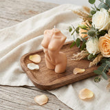4" Natural Rose Petals Scented Dimensional Female Form Candle