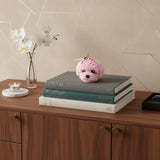 2" Pink Cashmere Plum Scented Dimensional Dog Candle Novelty Novelty