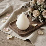 5" Ivory Ocean Breeze Scented Dimensional Teardrop Candle Novelty Novelty