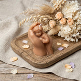 3" Bronze Creamy Vanilla Scented Baby Dimensional Candle