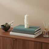 2" Ivory Creamy Vanilla Scented Candle Round Pillar