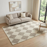 5' X 8' Brown And Beige Geometric Area Rug