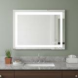 24" Lighted Frameless Anti Fog Bathroom Vanity Mirror