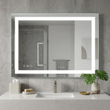35" Lighted Frameless Bathroom Vanity Mirror