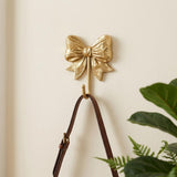 4" Gold Cast Iron Bow Wall Hook