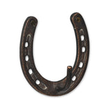 4" Antiqued Bronze Cast Iron Horseshoe Wall Hook