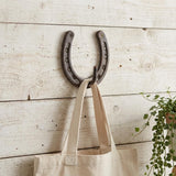 4" Antiqued Bronze Cast Iron Horseshoe Wall Hook