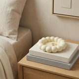 5" Light Yellow Resin Handmade Round Trinket Tray