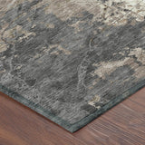 5' X 8' Taupe And Beige Abstract Washable Indoor Outdoor Area Rug