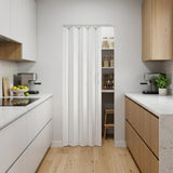 80" X 32" White PVC Accordion Door
