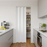 80" X 36" White PVC Accordion Door