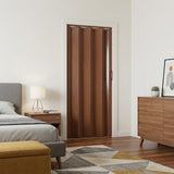 80" X 48" Walnut PVC Accordion Door