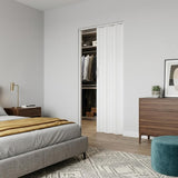 80" X 32" White PVC Accordion Door