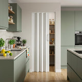 80" X 36" White PVC Accordion Door