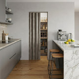 80" X 36" Taupe PVC Accordion Door