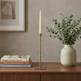 12" Gold Metal Floor Taper Candlestick