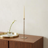 18" Gold Metal Floor Taper Candlestick