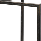 24" Black Metal Tabletop Lantern Candle Holder