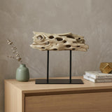 10" Brown Resin Tabletop Sculpture