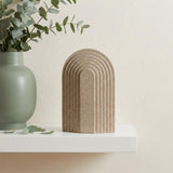 8" Beige Resin Tabletop Sculpture