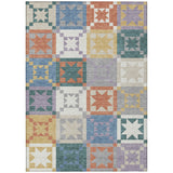 3' X 5' Silver And Gold Patchwork Washable Indoor Outdoor Area Rug