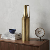 24" Gold Metal Table Vase