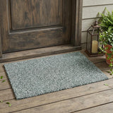 3' X 5' Ivory And Wheat Geometric Washable Indoor Outdoor Area Rug