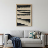 Revelin Small Fabric Collage Framed Linen Wall Art Brown Framed Wall Art