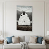 Sawmill Creek 42x62 Farmhouse White Barn Original Hand Painted on Wood Oil Painting Unframed Wall Art