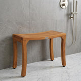 18" X 24" Brown Teak Rectangular Shower Bench