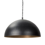 Black Metal Single Ceiling Light With Black Shades
