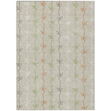 3' X 5' Beige And Gray Southwestern Washable Indoor Outdoor Area Rug