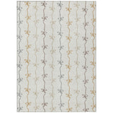 3' X 5' Ivory And Gray Southwestern Washable Indoor Outdoor Area Rug