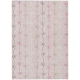 3' X 5' Pink And Gray Southwestern Washable Indoor Outdoor Area Rug