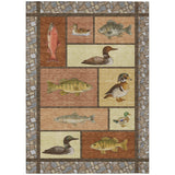 3' X 5' Orange And Copper Floral Medallion Washable Indoor Outdoor Area Rug