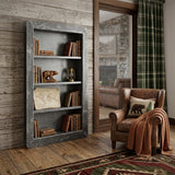 10" Black Metal One Tier Bookcase