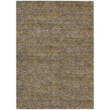 5' X 8' Chocolate And Brown Abstract Washable Indoor Outdoor Area Rug