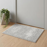 2' X 4' Gray And Beige Abstract Area Rug