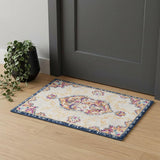 2' X 3' Pink And Cream Abstract Area Rug