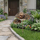 5" Copper Frog Garden Stake