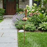 10" Copper  Birds Garden Stake
