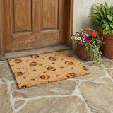 3' X 5' Beige And Ivory Geometric Washable Indoor Outdoor Area Rug
