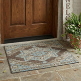 3' X 5' Chocolate And Coffee Oriental Washable Indoor Outdoor Area Rug