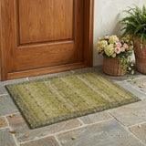3' X 5' Gold And Brown Tribal Washable Indoor Outdoor Area Rug