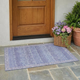 3' X 5' Lavender And Purple Tribal Washable Indoor Outdoor Area Rug