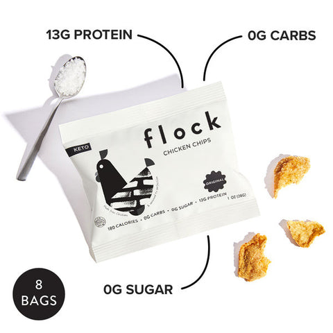 FLOCK CHKN SKIN CHP ORIG ( 8 X 3 OZ   )