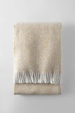 55" X 70" Stone Cotton Blend Plush Throw Blanket with Fringe